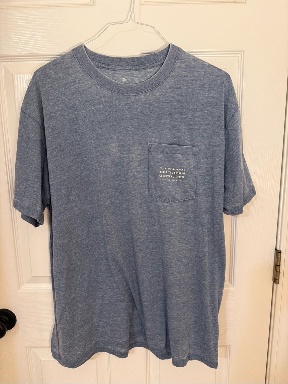 Southern Marsh Heather Blue Short Sleeve Pocket Tee